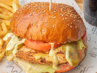 Grilled BBQ Chicken Burger