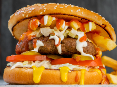 Beirut Double Beef Burger Sandwich
