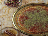 Stuffed Charcoal Konafa With Qeshta And Honey