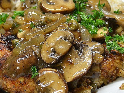 Piccata Mushroom Platter