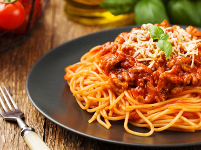 Spaghetti With Minced Meat Pasta
