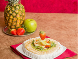 Fruits With Cream Waffle