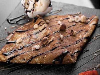 Chocolate With Nuts Crepe