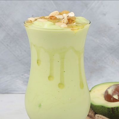 Avocado with Honey and Cashews