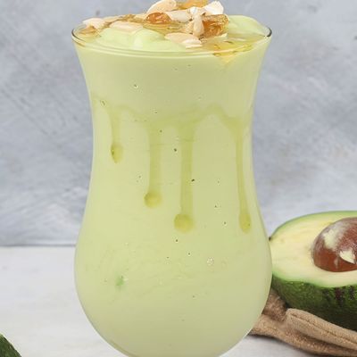 Avocado with Honey and Arugula