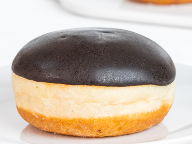 Chocolate With Hazelnut And Cream Doughnut
