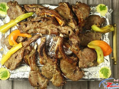Half a kilo of fresh lamb Ribs chops