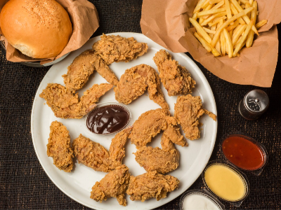 Crispy Chicken Wings Meal