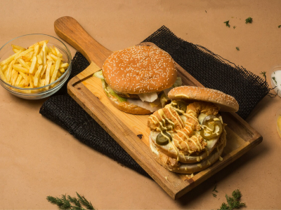 Crispy Shrimp Shot Sandwich