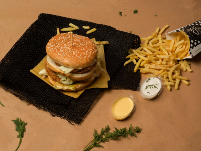 Double Chicken Burger