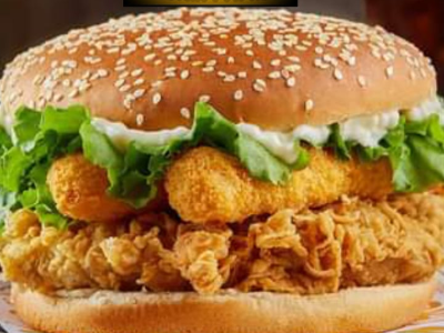 Crispy Chicken With Mozzarella Cheese Sandwich