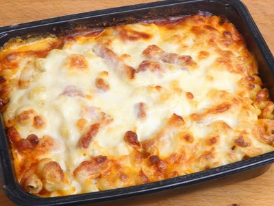 Oven Baked Bechamel With Minced Meat Pasta