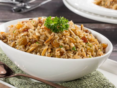 Rice With Khalta And Nuts