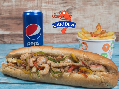Mix Grilled Shrimp With Squid Sandwich