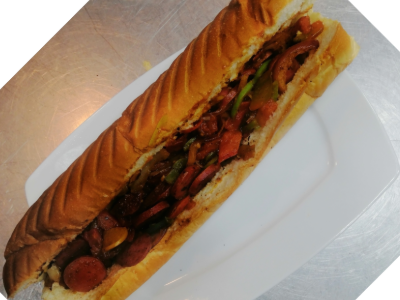 Mexican Hot Dog Sandwich