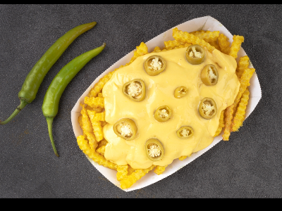 Crinkle Fries With Cheese