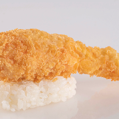 Salmon With Shrimp Tempura Nigiri