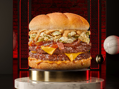 Dega's Fire Burger Sandwich