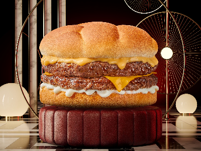 Cheesy Burger Sandwich