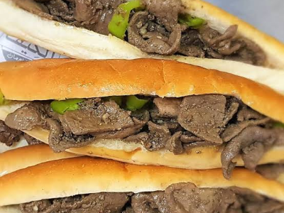Fried Liver Slices Sandwich