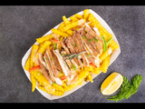 Crinkle Fries With Grilled Chicken Breast