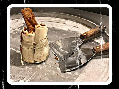 Lotus Ice Cream Roll