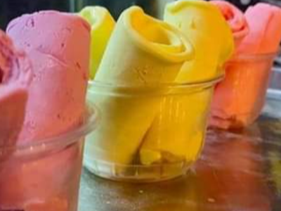 Banana Ice Cream Roll