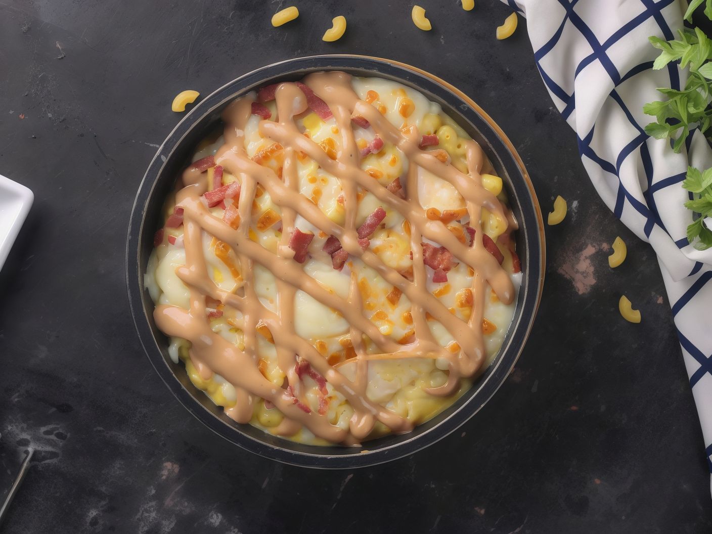 Chicken Becon Mac And Cheese