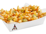 French Fries With Jalapeno And Cheese Sauce