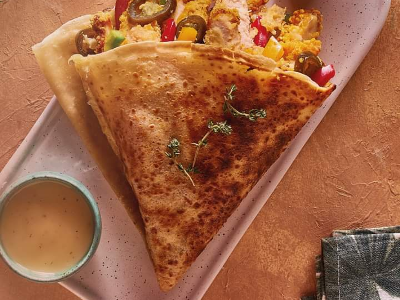 Fried Chicken Crepe