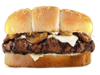 Angus Beef Burger With Mushroom Sandwich