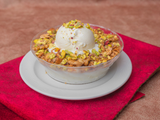 Rice Pudding With Ice Cream And Nuts