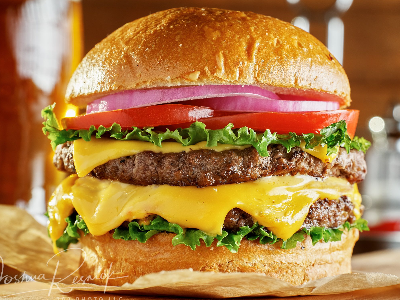 Cheesy Cheese Burger Sandwich