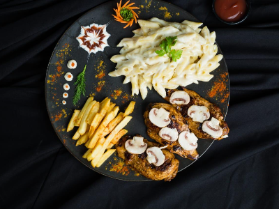 Chicken Grill Mushroom Meal
