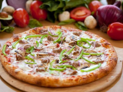 Oriental Sausage Pizza