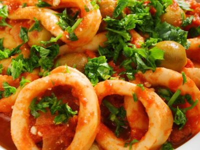 Grilled Squid Sandwich