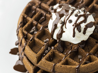 Nutella Chocolate With Oreo Waffle Double