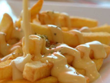 French Fries With Mozzarella Cheese Platter