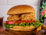 Fried Shrimp Sandwich With Burger