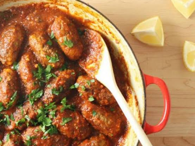 Rice Kofta With Tomato Sauce Meal