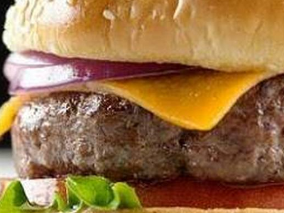 Beef Burger With Cheese Sandwich