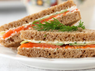 cold Smoked Salmon Sandwich