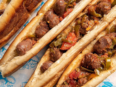 Oriental Sausage Sandwich