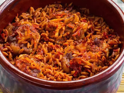 Orzo With Meat Casserole