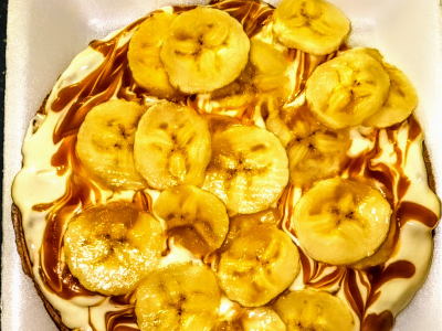White Banana Waffle