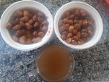 A Box Of Beans With Hot Oil