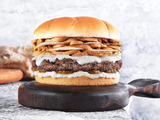 Cheesy Mushroom Burger