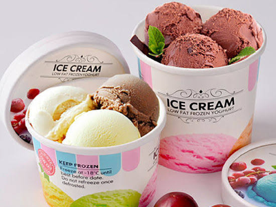 Ice Cream Box 4 Scoops