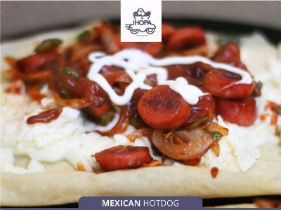 Mexican Hot Dog Crepe
