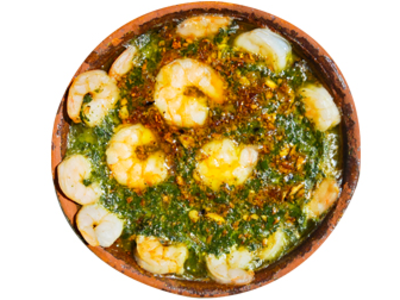 Molokhia with Shrimp